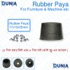 Rubber Feet for furniture and machines Black under equipment