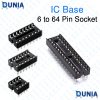 IC Base DIP Integrated Circuit Socket 6 8 14 16 18 20 24 28 32 40 Pin Connector