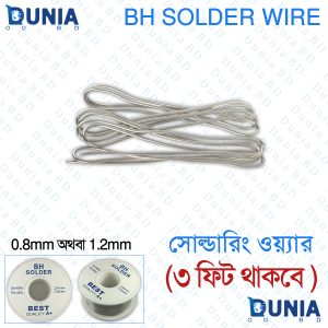 BH Solder Wire 3 feet 0.8mm 1.2mm for DIY Project and PCB work