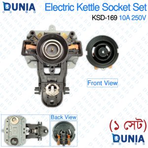 KSD-169 Electric Kettle Socket Set Male Female Double Temperature Control Switch