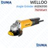 WELLOO Angle Grinder 100mm 4" 760Watt 220-230V AGD63100A