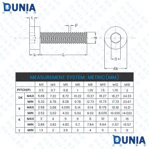 M3 Allen Bolts 8mm 10mm 12mm 16mm 20mm 25mm 30mm 40mm 50mm Fully Threaded Stainless Steel Socket Cap Screws