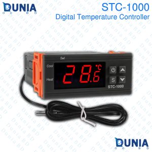STC-1000 Digital Temperature Controller AC 10A 110V-220V Heating Cooling Centigrade Thermostat 2 Relays Output with NTC Sensor Probe