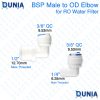 Male Threaded BSP To Quick Connector OD Reducer Elbow for Reverese Osmosis System and Water Filter