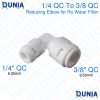 3/8" to 1/4" OD Adapter Quick Connect Reducer Elbow Tubing Fittings for RO Water Systems