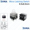 8.5x8.5mm 6 Pin Push Tactile Power Micro Button Switch Self Locking and Unlocking