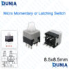 8.5x8.5mm 6 Pin Push Tactile Power Micro Button Switch