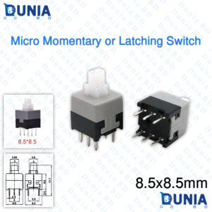 8.5x8.5mm 6 Pin Push Tactile Power Micro Button Switch