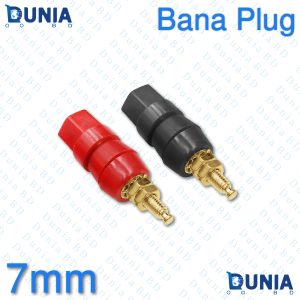 7mm Banana Plug Red Black Audio Amplifier Adapt Socket for Speaker Cable Connector Power Supply Binding Post Female Terminal
