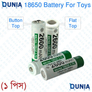 18650 Rechargeable battery for Toy Flat & Button Top