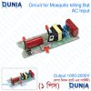 Mosquito Killing Bat Circuit Board High Voltage Generator with RED LED Indicator AC charging DC to DC