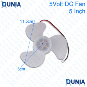5 Inch 3 Blade 5volt Brushless DC Fan for Rechargeable Fan and Replace