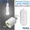 Wireless Remote Control B22 to E27 Conversion Lamp Holder AC 220V with Remote