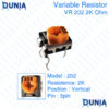 202 2K ohm Variable Resistor Trimpot Trimmer Vertical Potentiometer VR