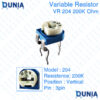 204 200K ohm Variable Resistor Trimpot Trimmer Vertical VR