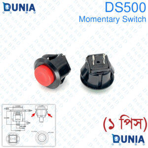 Ds-500 Momentary Power Plastic Push Button Switch with 2 Pin