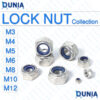 Lock Nut M3 M4 M5 M6 M8 M10 M12 Stainless Steel Hex Locknut Nylon Insert Self Nylock Anti Loosening For Machinery Automotive and DIY