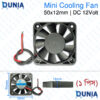 50x12mm DC 12V Mini Slim Cooling Fan Compact Cooling Solution for Devices