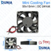 50x15mm Fan DC 24V Mini Cooling Fan Industrial-Grade Cooling for Electronics