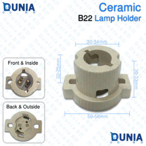 B22 Ceramic Lamp Holder Heat Resistant Socket