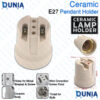 E27 Ceramic Pendant Lamp Holder Heat Resistant 300°C Socket