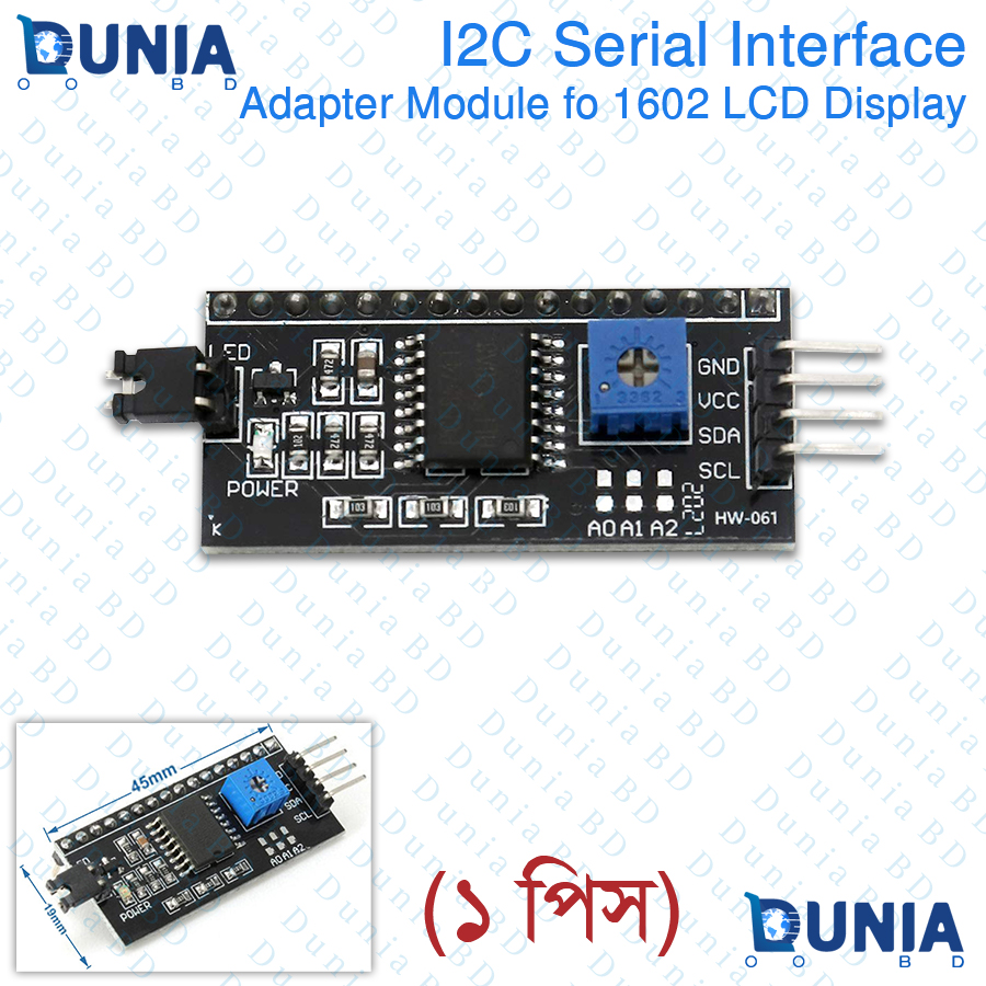 I2C Module for 1602 LCD Display Address Changeable PCF8574