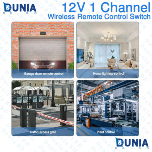 12V 1 Channel Wireless Remote Control Switch with Relay Module and Remote