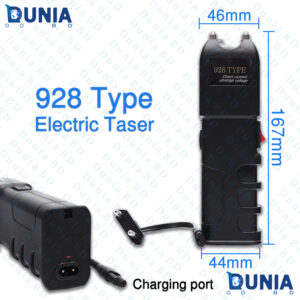 928 Type Taser Electric Stun Gun Rechargeable High Voltage Self Defense Device with Flashlight