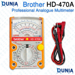 Brother HD-470A Analog Multimeter Heavy Duty Multitester with Probes & Battery Tester