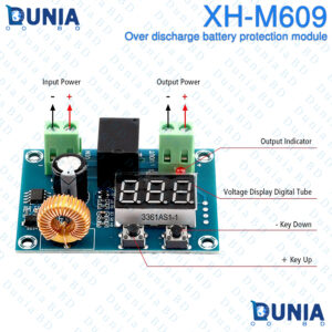 XH-M609 Over Discharge Battery Protection Module 12-36V Low Voltage Disconnect with Digital Display