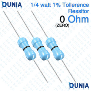0 ohm 1/4 Watt Resistor Quarter watt 1% 0Ω 0 ohms Metal Film Resistance