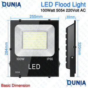 100W LED Flood Light 5054 SMD 220V AC IP66 Waterproof Outdoor Lighting