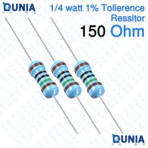 150 ohm 1/4 Watt Resistor Quarter watt 1% 150Ω 150 ohms Metal Film Resistance