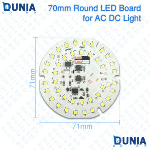 70mm Round LED Board Module 70 SMD LEDs AC 220V DC Compatible for Bulb Ceiling Panel Light