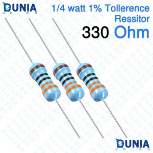 330 ohm 1/4 Watt Resistor Quarter watt 1% 330Ω 330 ohms Metal Film Resistance