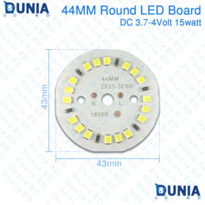 44mm Round LED Board 18 SMD 2835 DC 3.7-4V 15W High Power Module for Flashlight Torch Bulb DIY Light
