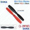 55mm Mini Drone Propeller Blades CW CCW Red & Black Pair for Micro Quadcopter Coreless Motor FPV Drone