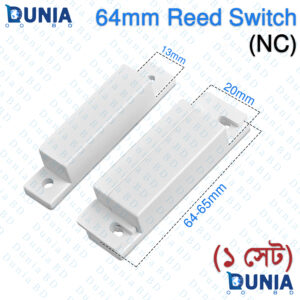 64mm Normally Closed Reed Switch Heavy Duty Magnetic Door Window Sensor NC for Security Alarm Gate Garage