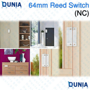 64mm Normally Closed Reed Switch Heavy Duty Magnetic Door Window Sensor NC for Security Alarm Gate Garage