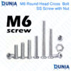 M6 Pan Head Phillips Stainless Steel 1mm Pitch Drive machine Replacement Screw