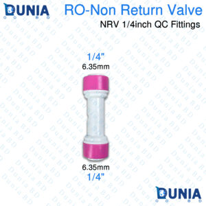 RO Non Return Valve NRV 1/4 Inch Quick Connect One-Way Check Valve for Water Purifier RO System