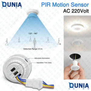 PIR Motion Sensor AC 220V Ceiling Mount Adjustable Auto Light Switch for LED Bulb Energy Lamp