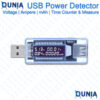 USB Power Detector Tester Voltage Current mAh Time Counter Meter for Charger Cable Device Testing