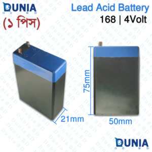 4V Lead Acid Battery 168 Rechargeable for Portable Lamp & DIY Project
