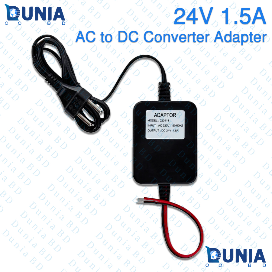 24V 1.5A AC to DC Converter Adapter for Water Filter and DIY work