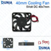 40mm Cooling Fan Mini 5V DC Brushless Fan for Raspberry Pi Arduino Electronics DIY Projects