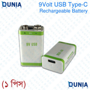 9V Rechargeable Battery USB Type-C Eco-Friendly, Long-Lasting Power