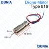 816 Coreless Drone Motor 8x16mm High Speed Micro Brushed Motor for RC Quadcopter Tiny Drone