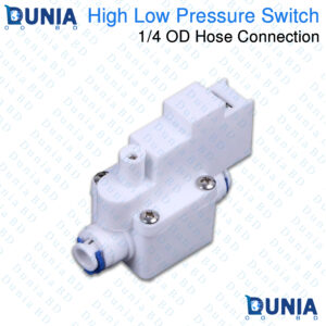 High Low Pressure Switch for RO Water Purifier 1/4" OD Quick Connect