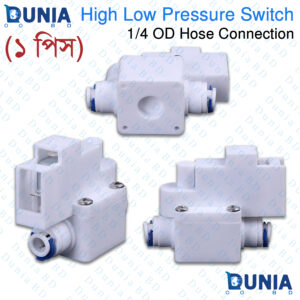 High Low Pressure Switch for RO Water Purifier 1/4" OD Quick Connect